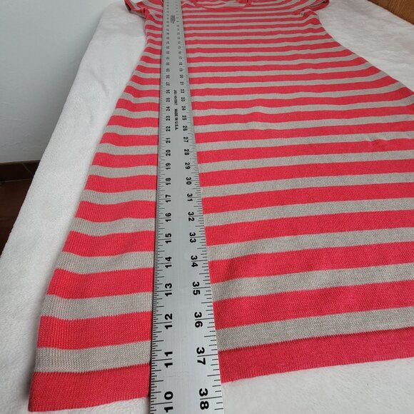 Saint James Womens Striped Short Sleeve Knit Dress Small US 8 Red Linen Blend - Picture 9 of 9